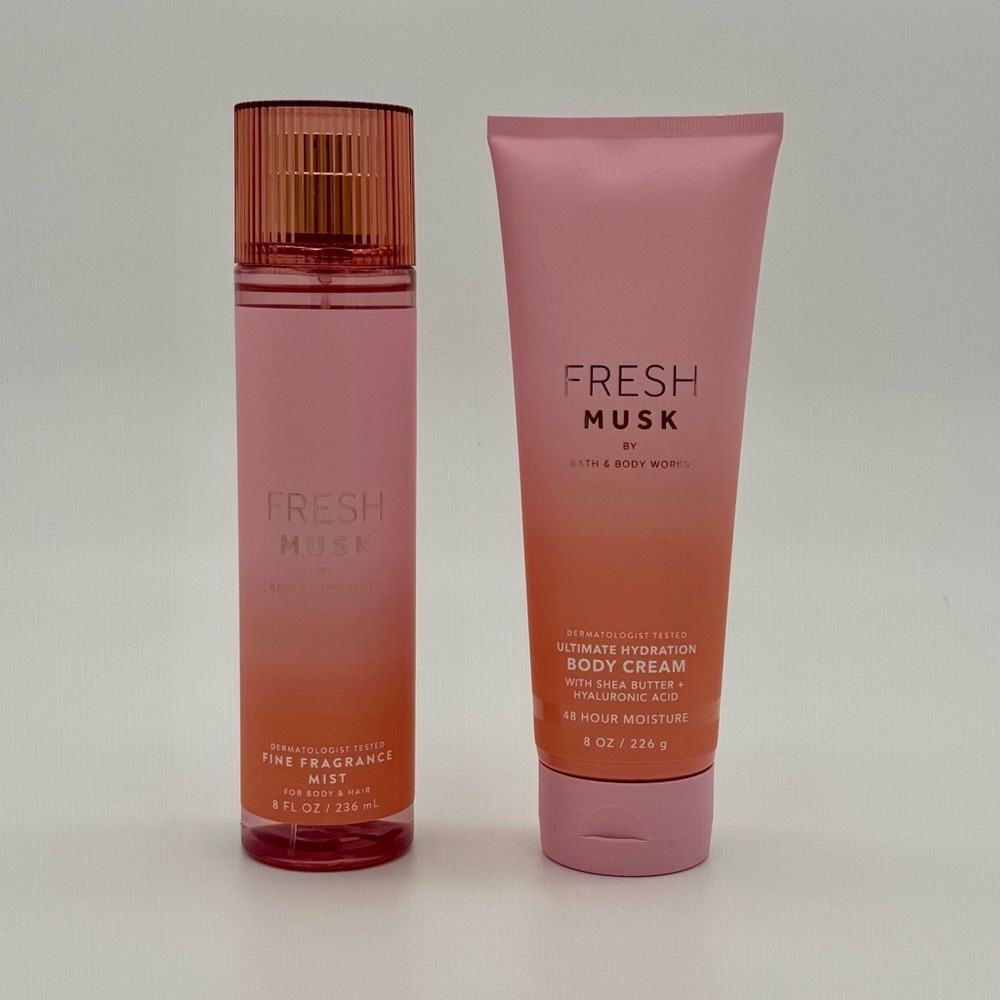 Bath & Body Works Fresh Musk Gift Set NWT